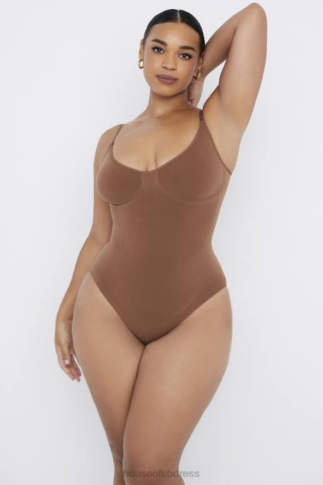 House of CB Sculpting Full Brief Bodysuit Mocha Clothing 4H6N1272