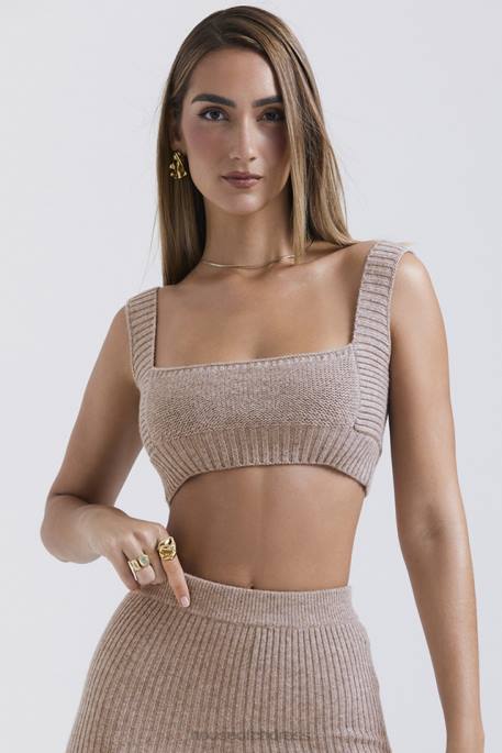 House of CB Adhara Barley Natural Wool Bralette Clothing 4H6N649