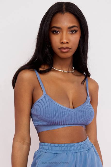 House of CB Evie Azure Bandage Bralette Clothing 4H6N759