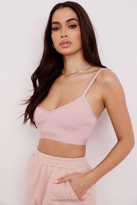 House of CB Evie Blush Bandage Bralette Clothing 4H6N762