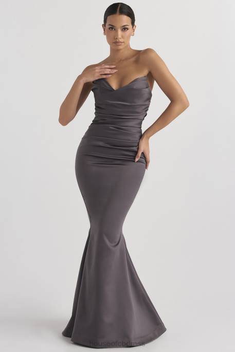 House of CB Fleur Shadow Satin Strapless Gown Weddings 4H6N1151